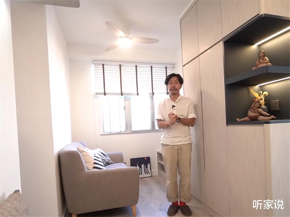 香港90后夫妻豪装28㎡婚房:“眼镜房”改房中房,半平米也不浪费