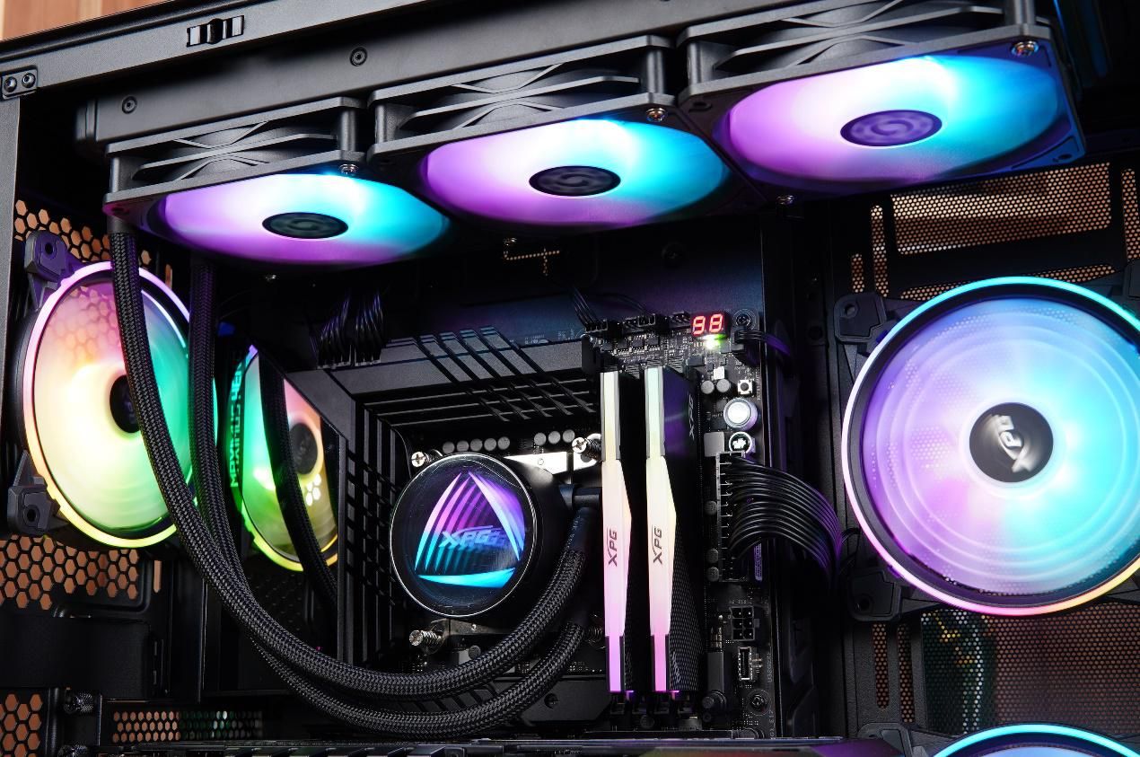 微信|i7-13700K+RTX3080Ti+XPG飓风风扇的光污染主机装机分享