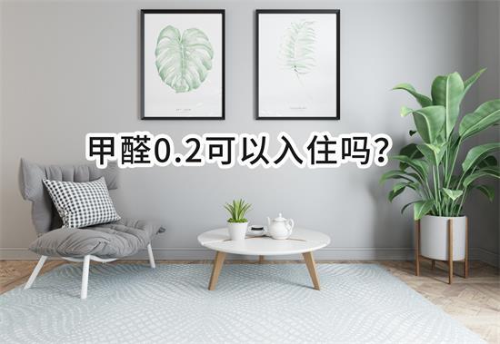 甲醛0.2可以入住吗?