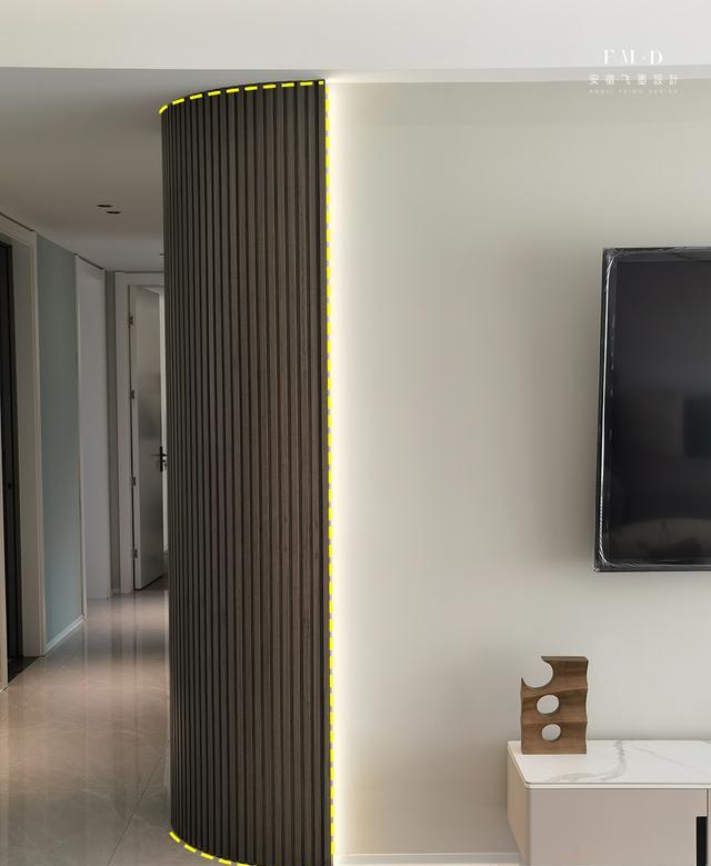 反对无效!我打算切掉家里的直角墙,请师傅做圆弧转角造型,漂亮