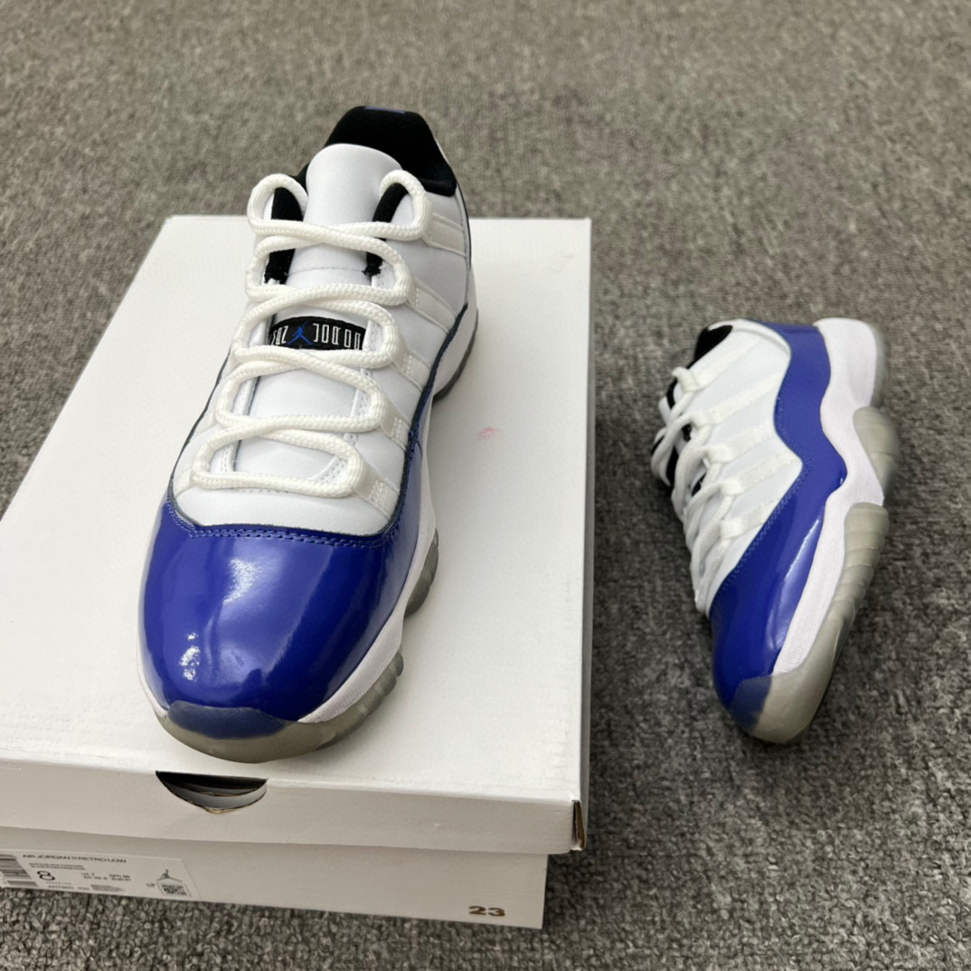 Air Jordan 11 Retro Low WMNS  “Barons”  低帮 白蓝康扣