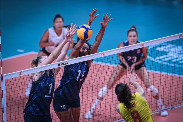 美国队|拦网表现欠佳！中国女排遭遇世联赛第二败，排名被美国反超列第三