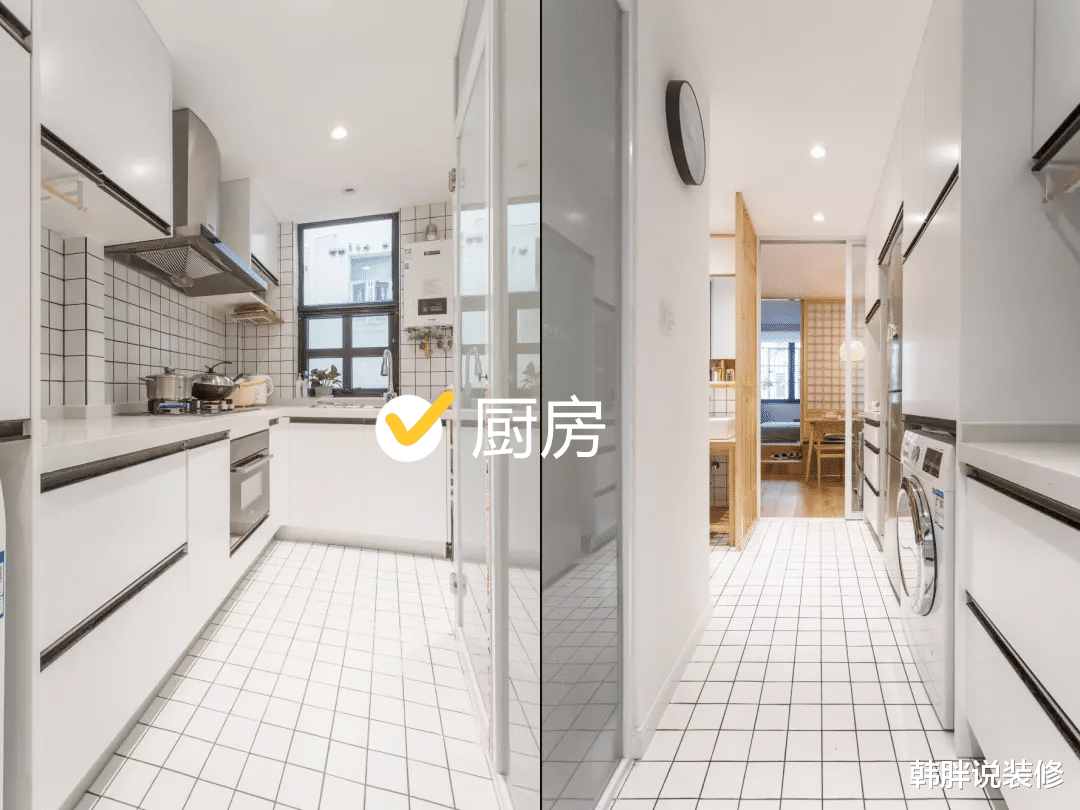 45㎡极简小公寓，在餐厅里面挤出一个小房间，单身公寓变两居室