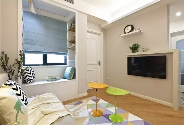 55平北欧风一居室,色调就像春天刚来时的样子,自然而灵动