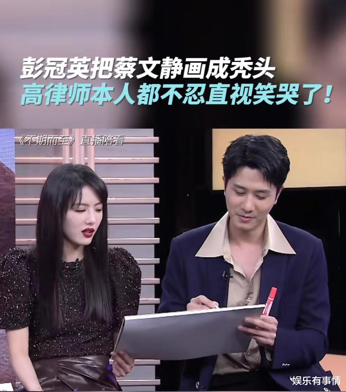 蔡文静|彭冠英蔡文静互画肖像，看到大哥笔下的阮真真，很难会有下次合作