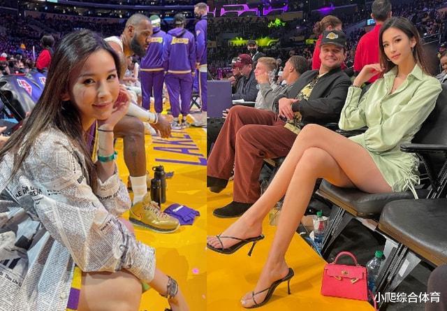 侃爷|侃爷带新欢看NBA!身材堪称卡戴珊复制版,还被华人名媛邂逅