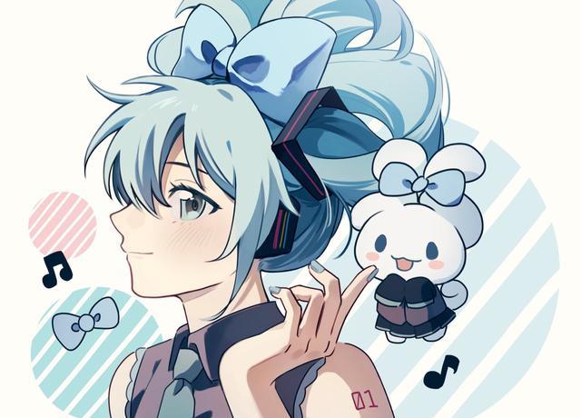 连衣裙 初音未来的奇葩新发型引热议葱娘变成蒜头娘上洗手间方便了不少