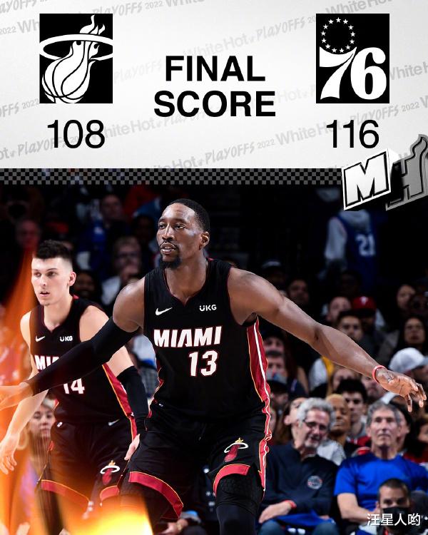 热火队|116-108！NBA东部第1遭遇两连败，2大罪魁祸诞生，哈登3分球救险