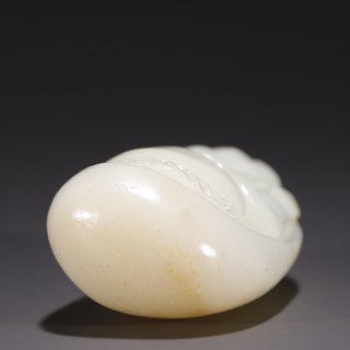 石雕|旧藏·和田玉灵猴献寿原石雕