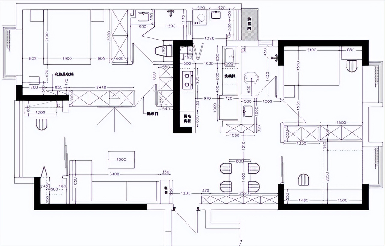 119平简约原木色系三室两卫，抓住“多收纳”，“少装饰”的重点