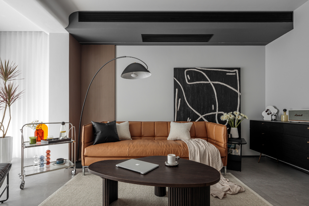 96㎡极简风格,无彩色空间+乐高收纳柜,内敛的居家氛围!