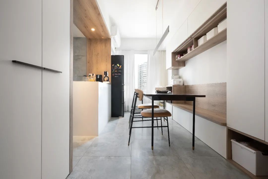 国潮新家丨97㎡极简风两居室,据说这个家两年都没乱~