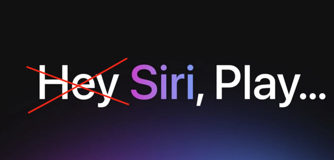 苹果希望将“Hey Siri”触发命令改为“Siri”