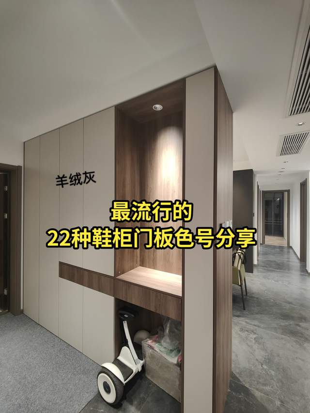 新房装修最流行的22种鞋柜门板色号分享 喜欢的点赞收藏