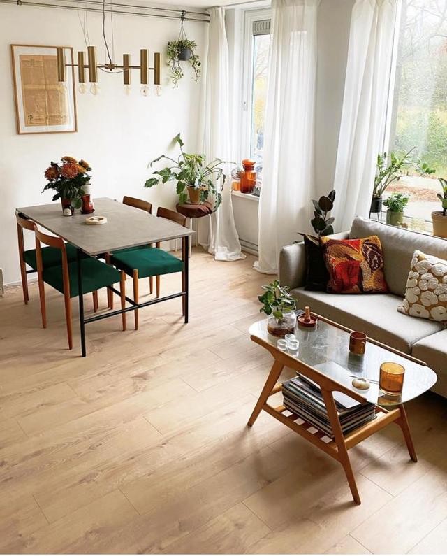 丹麦节俭男主晒65㎡的家,“家徒四壁”老家具,穷装照样美丽出众