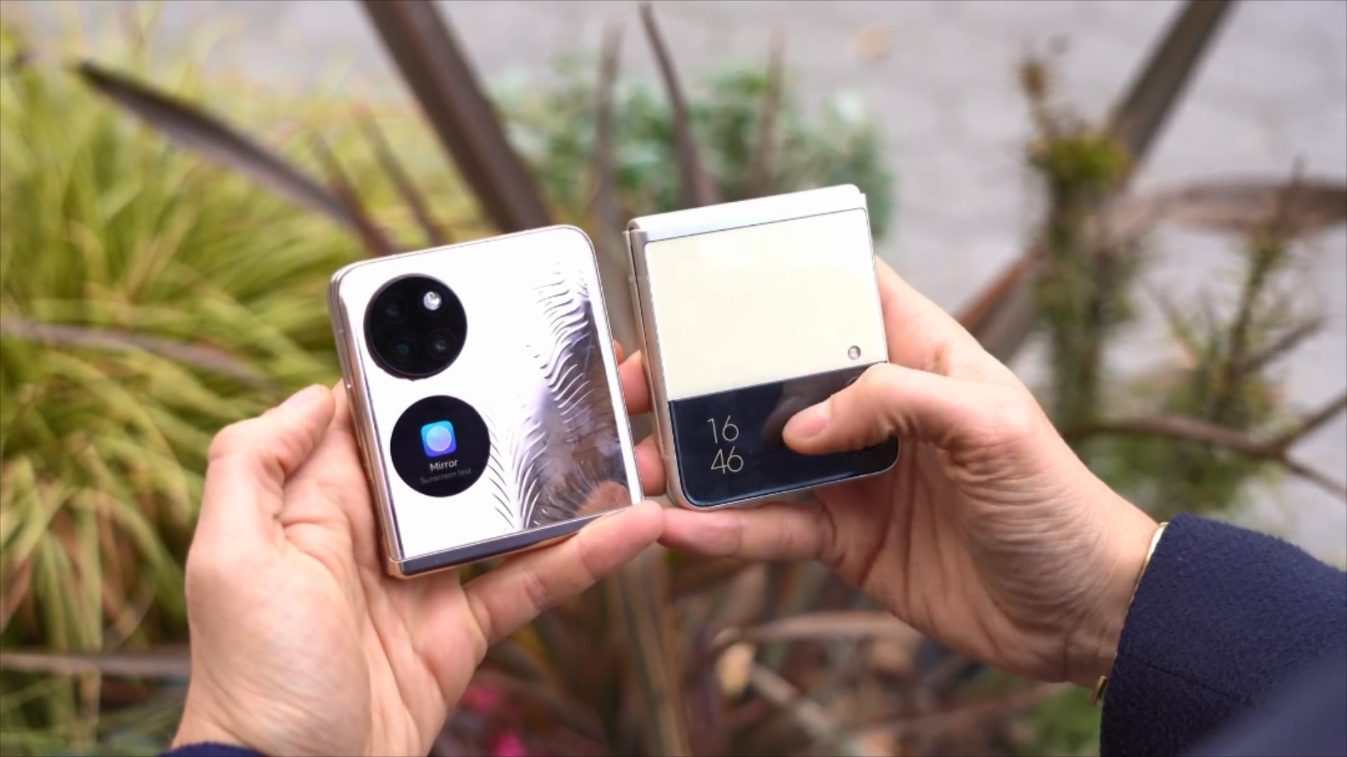 华为|华为P50Pocket和三星Z Flip3真机上手，谁才是你心中的折叠机皇