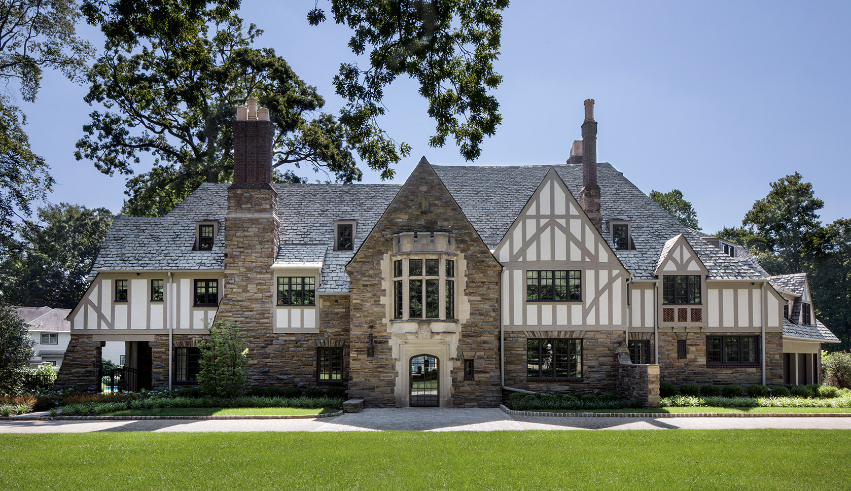 始建于1928年的英国都铎庄园建筑，曾是美国参议员的家