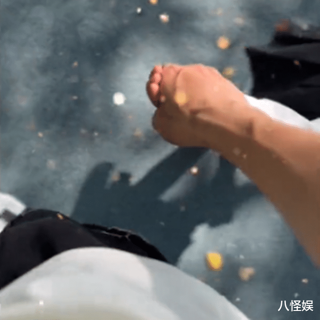 张杰|张杰牵双胞胎女儿遛弯，跳俏姐妹将脑袋藏爸爸衣服里，俏皮可爱