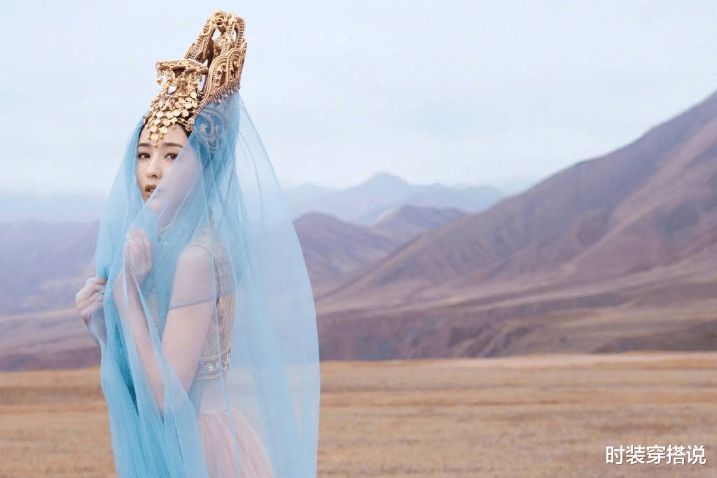 佟丽娅|佟丽娅异域风情太惊艳!薄纱造型又仙又美,美得不食人间烟火