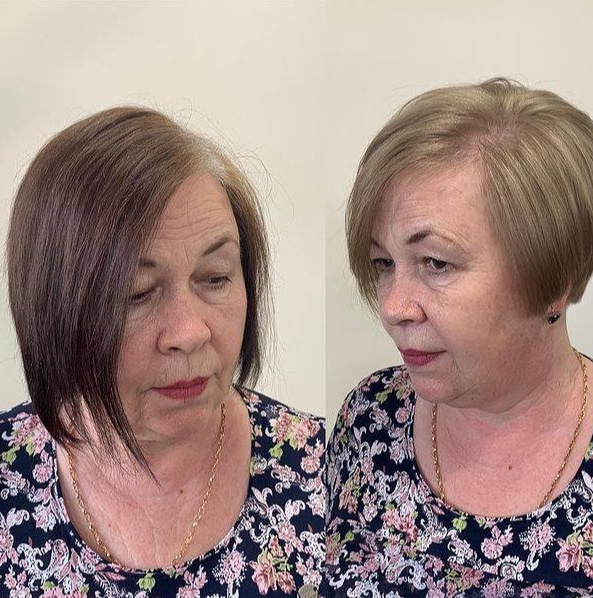 发型 换发型堪比换脸，头发花白的大姐也能年轻好几岁，你看美不美