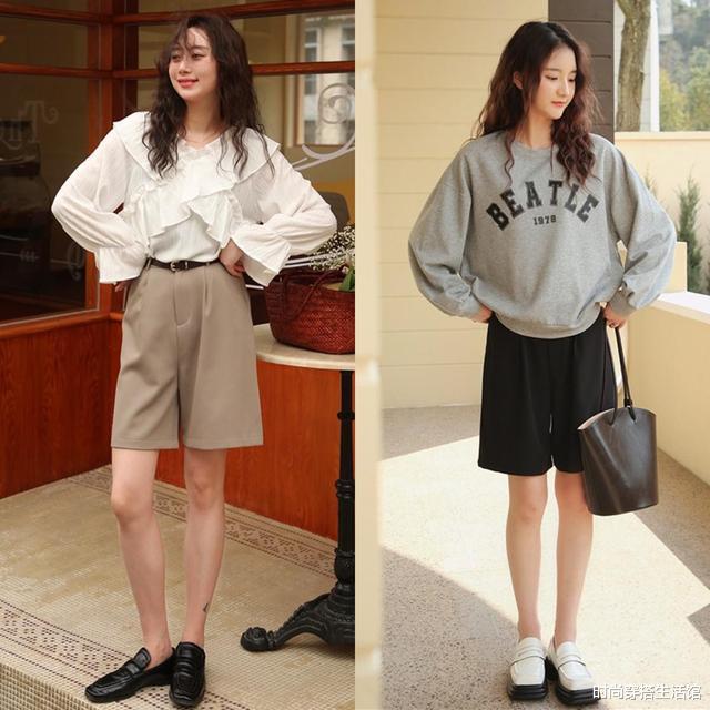 T恤下面尽量少穿长裤,多穿这3种裤子,既洋气显高,又有女人味