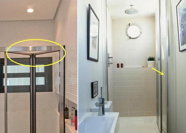 小卫生间的正确装法:淋浴房换折叠玻璃隔断,干湿分离到位还显大