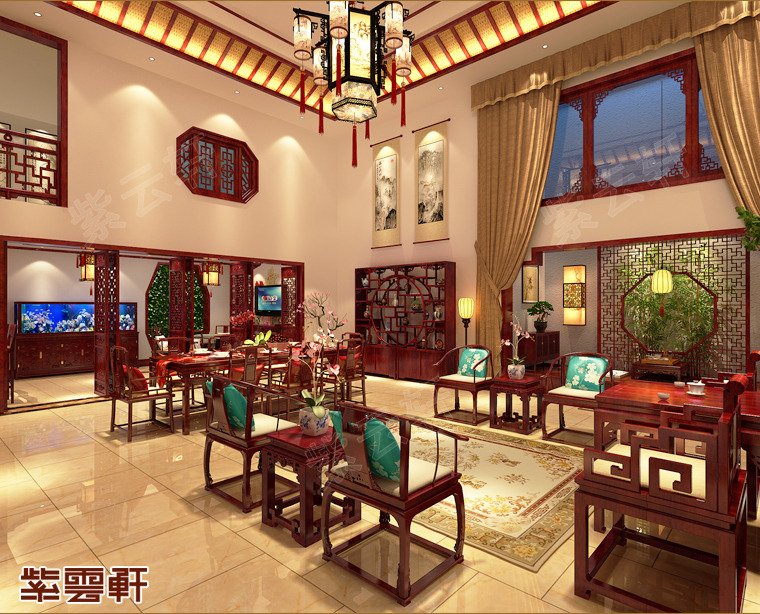 复式别墅中式装修,设计师良心巨制,处处皆是景