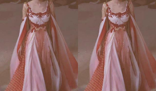 短裙 狐妖小红娘：杨幂红衣新造型，龚俊去掉了发冠，祝绪丹的像婚纱？