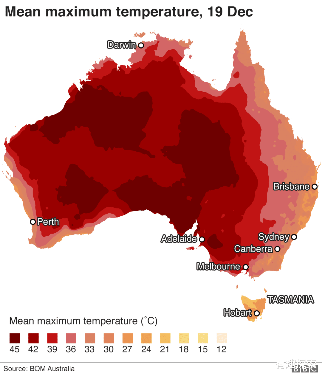 澳大利亚小镇迎来50.7℃高温！62年一遇，高温哪里来的？