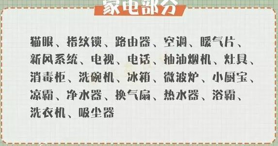 人手一份！40年包头工整理：装修主材清单+采购时间表！照买就行