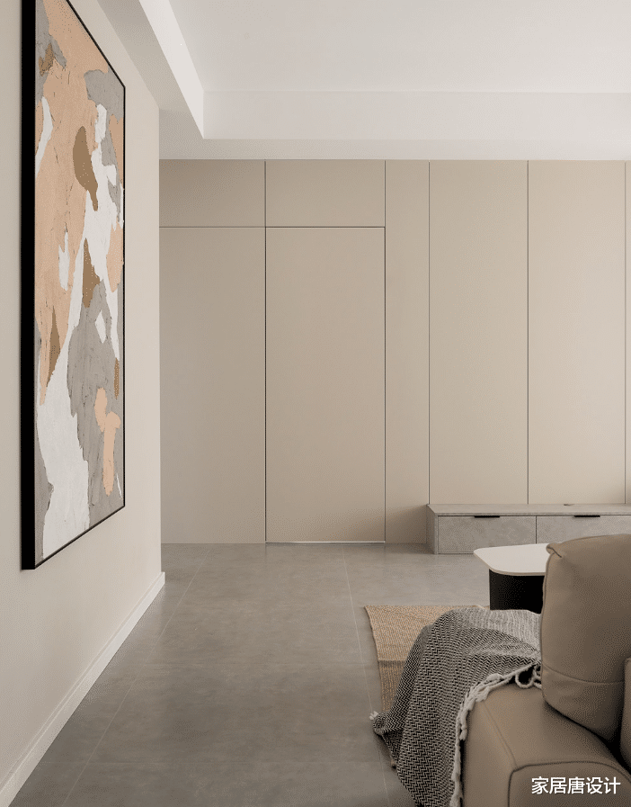 85平的独居室,素雅设计为主更显轻松,满足女主的需求