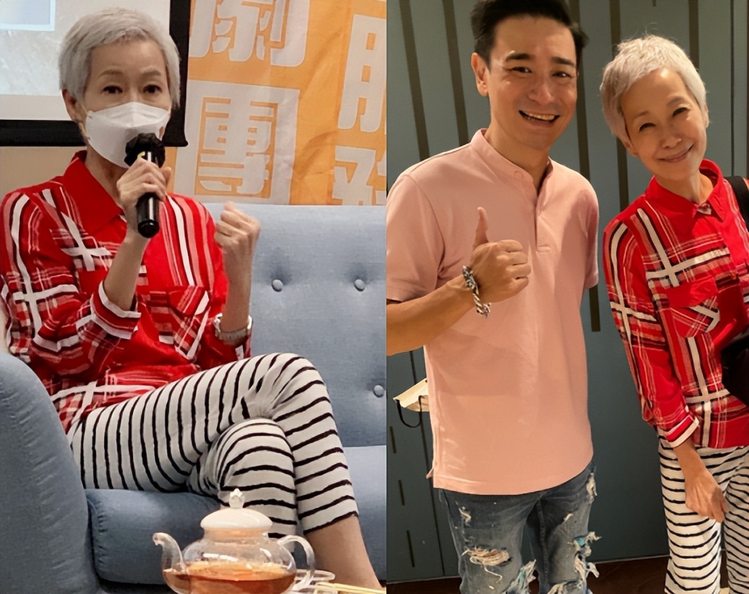 周洁琼|59岁叶童和友人聚会喝酒,全脸通红疑似醉酒,穿豹纹长裤身形消瘦