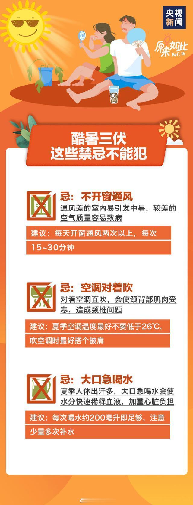 防灾减灾救灾科普知识宣传|三伏天,这些禁忌不能犯