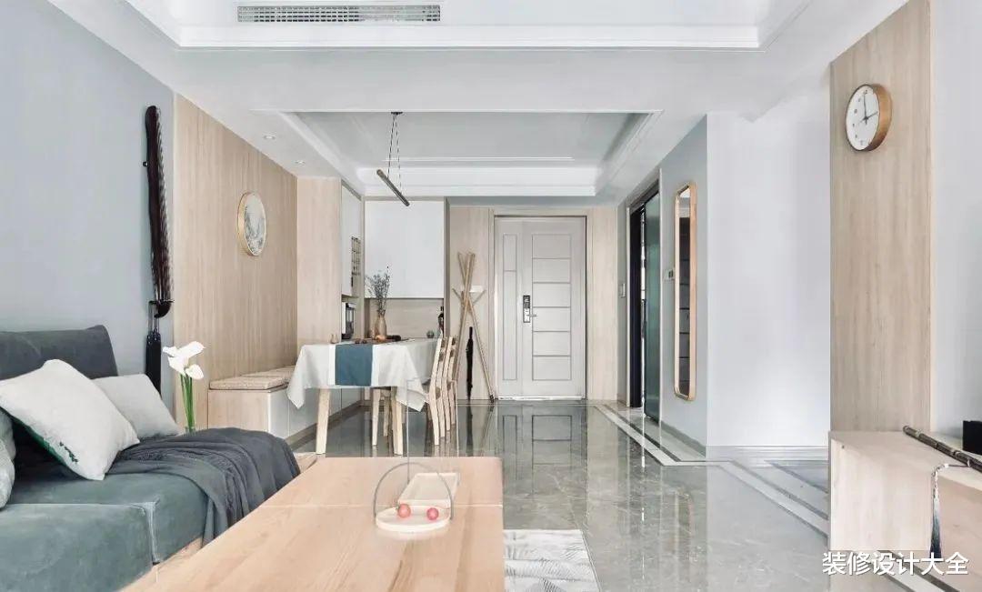 110平三居室,花11万精装房改造,卡座+餐边柜设计,温馨实用!