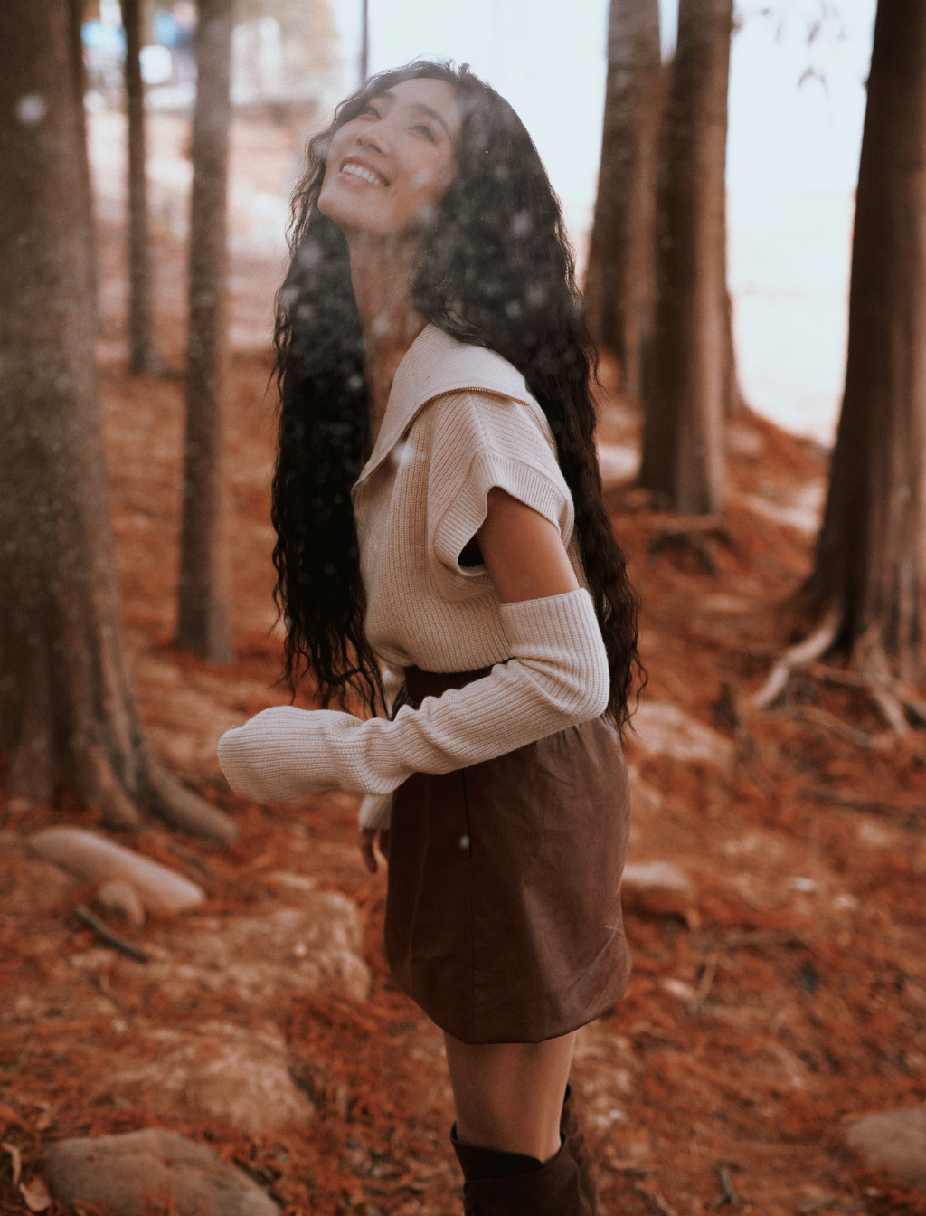 王紫璇|王紫璇秋日山野大片，网友：感觉像给秋天下了一场雪！