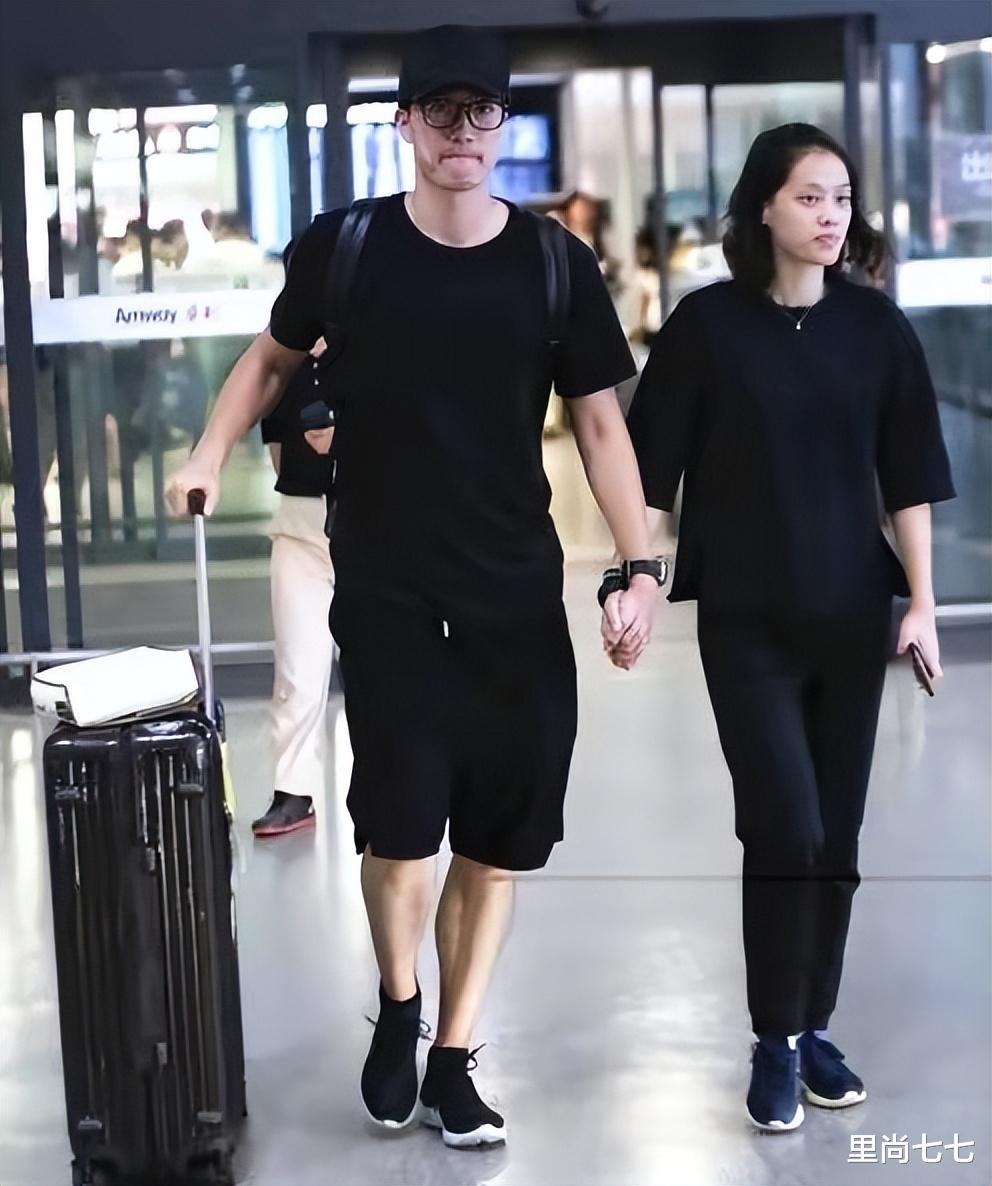 刘翔|刘翔带二婚老婆走机场,情侣打扮品味相近,但老婆颜值不如原配