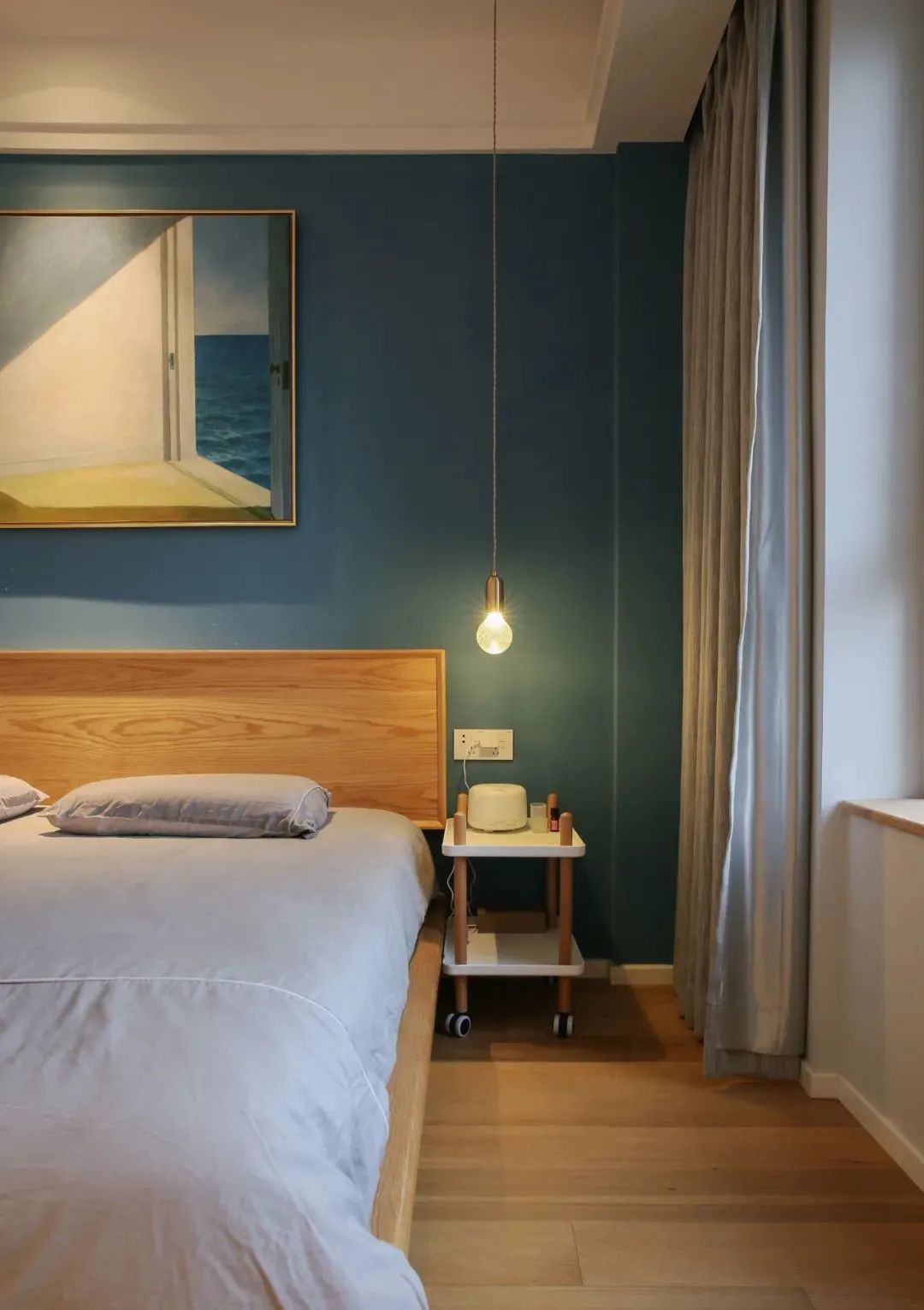 96㎡北欧三居,全屋无主灯设计,完美契合生活习惯