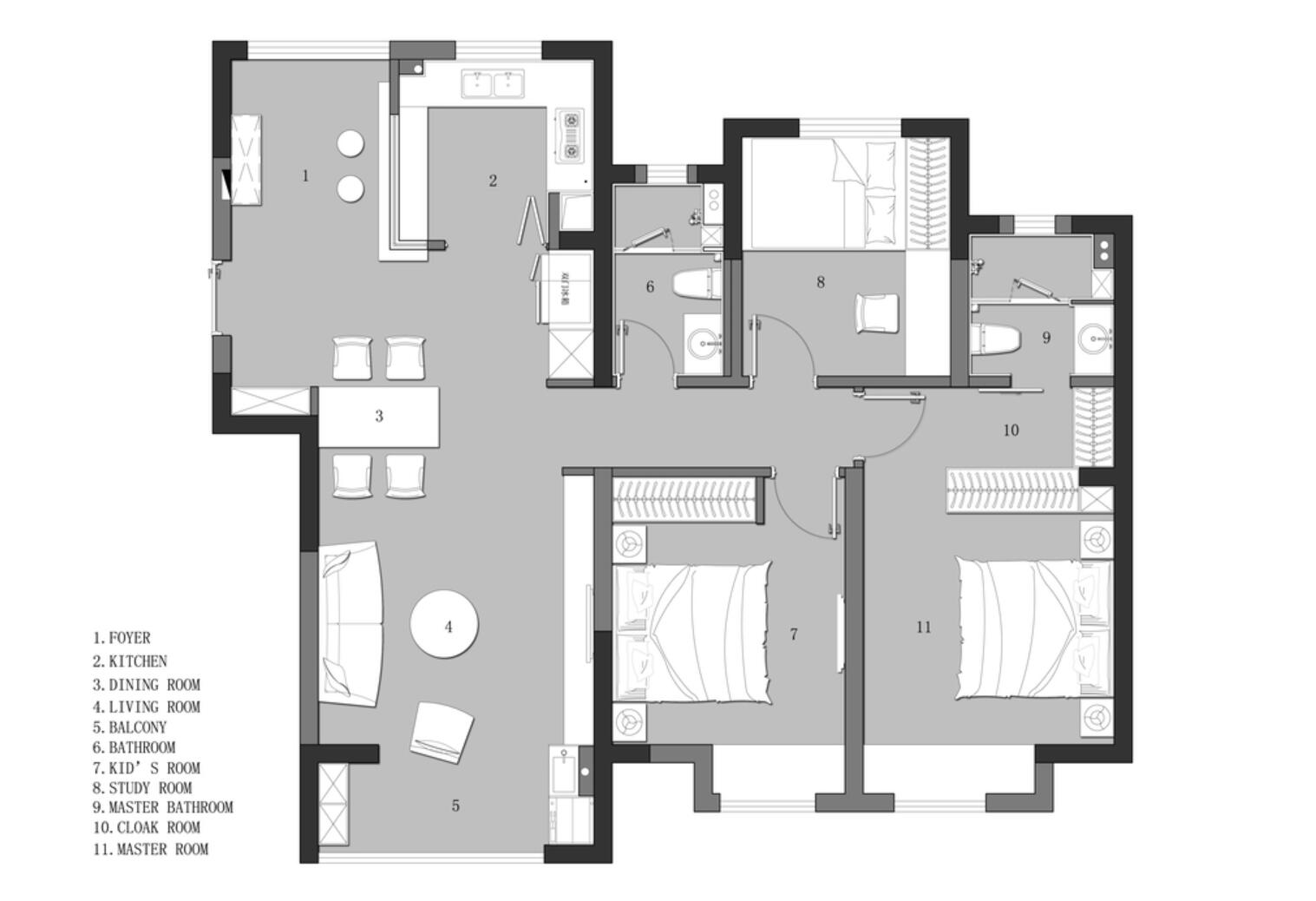 看了她家,才知道什么是现代简约风,干净大气,骨子里透着高级