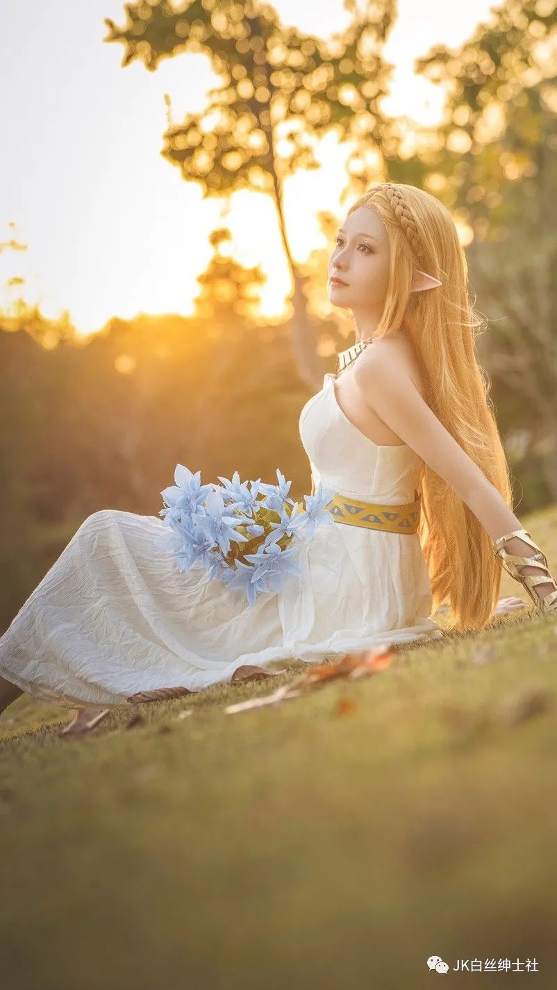 |cos：塞尔达传说公主cos正片@花一