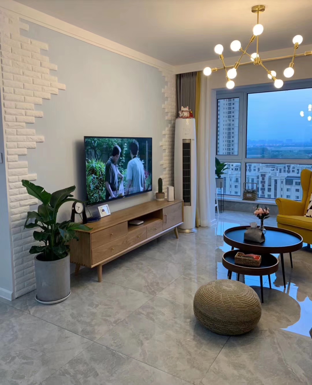 晒晒我的70㎡小婚房,装修让人太过心动!大家都夸地砖选的好棒