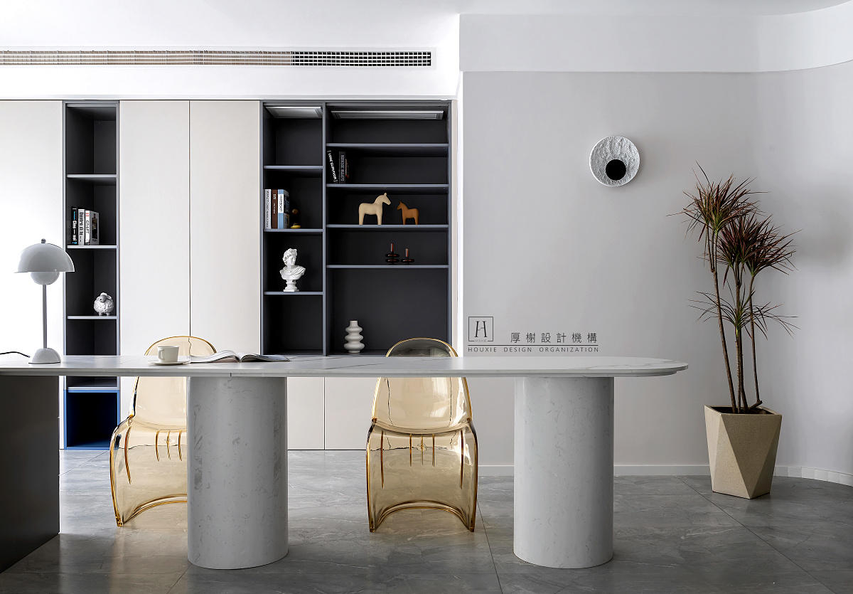 厚榭作品:越纯粹越高级,龙湖开元晶蓝115㎡现代风