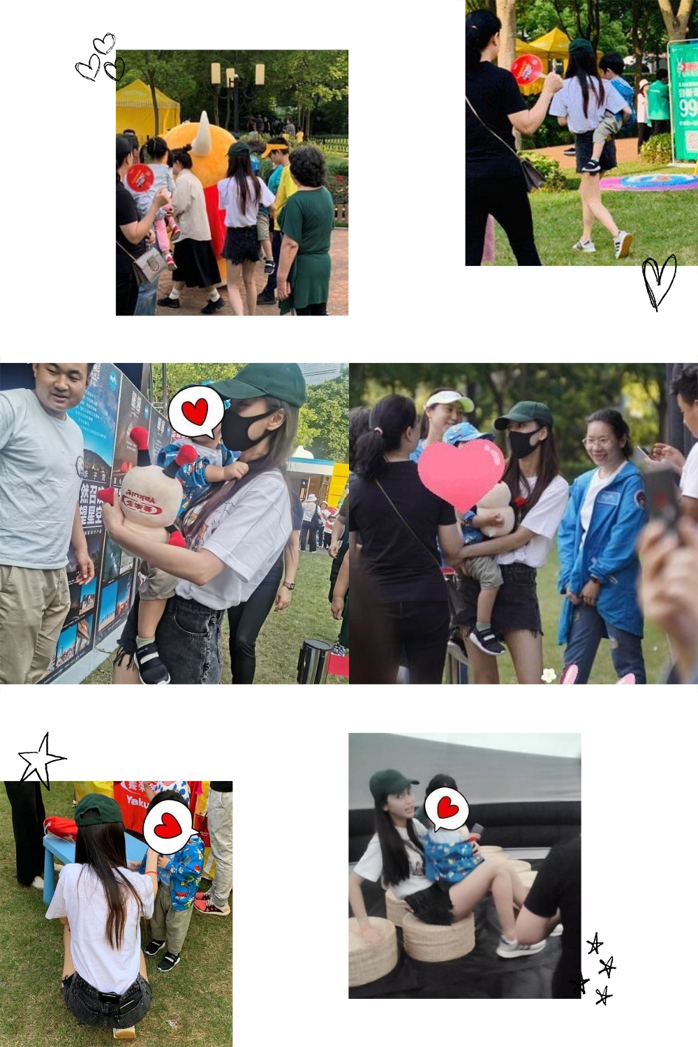 Angelababy|baby带儿子逛海洋乐园，小海绵长高不少，正面照意外曝光清秀帅气