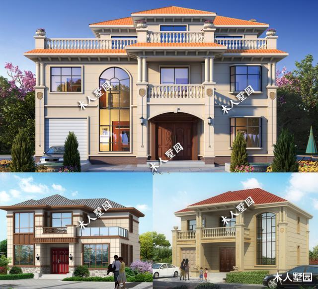 二手房|农村建房,车库≠浪费,3栋漂亮的别墅设计图,肯定改变你的想法