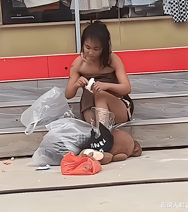 女子流浪街头自制鞋子防寒,曾是KTV当家花旦,黑色文身暗藏玄机