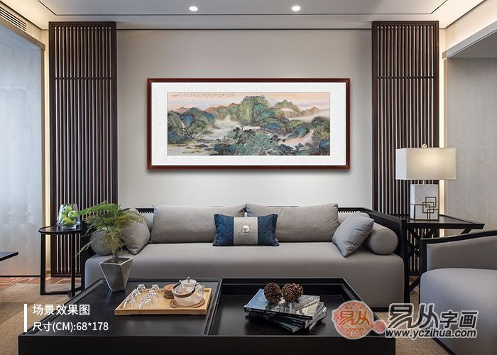 家中挂画 柔美了整个客厅选挂画 好看又不俗气