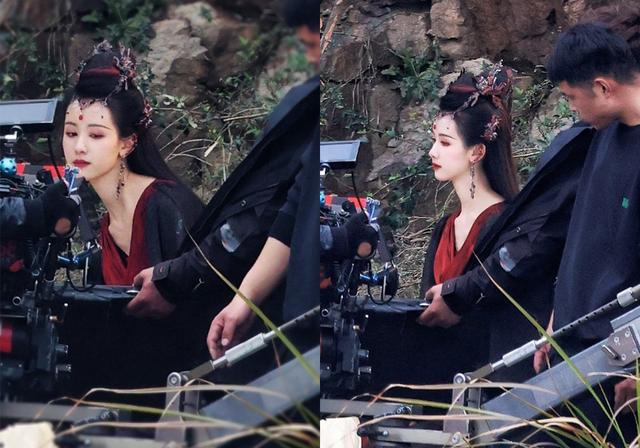 罗云熙|《长月烬明》陈都灵黑衣好美，肤白貌美脖子长，罗云熙这张图很仙