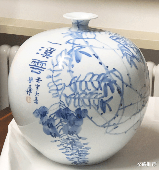 邮票|梁文博的青花瓷艺术