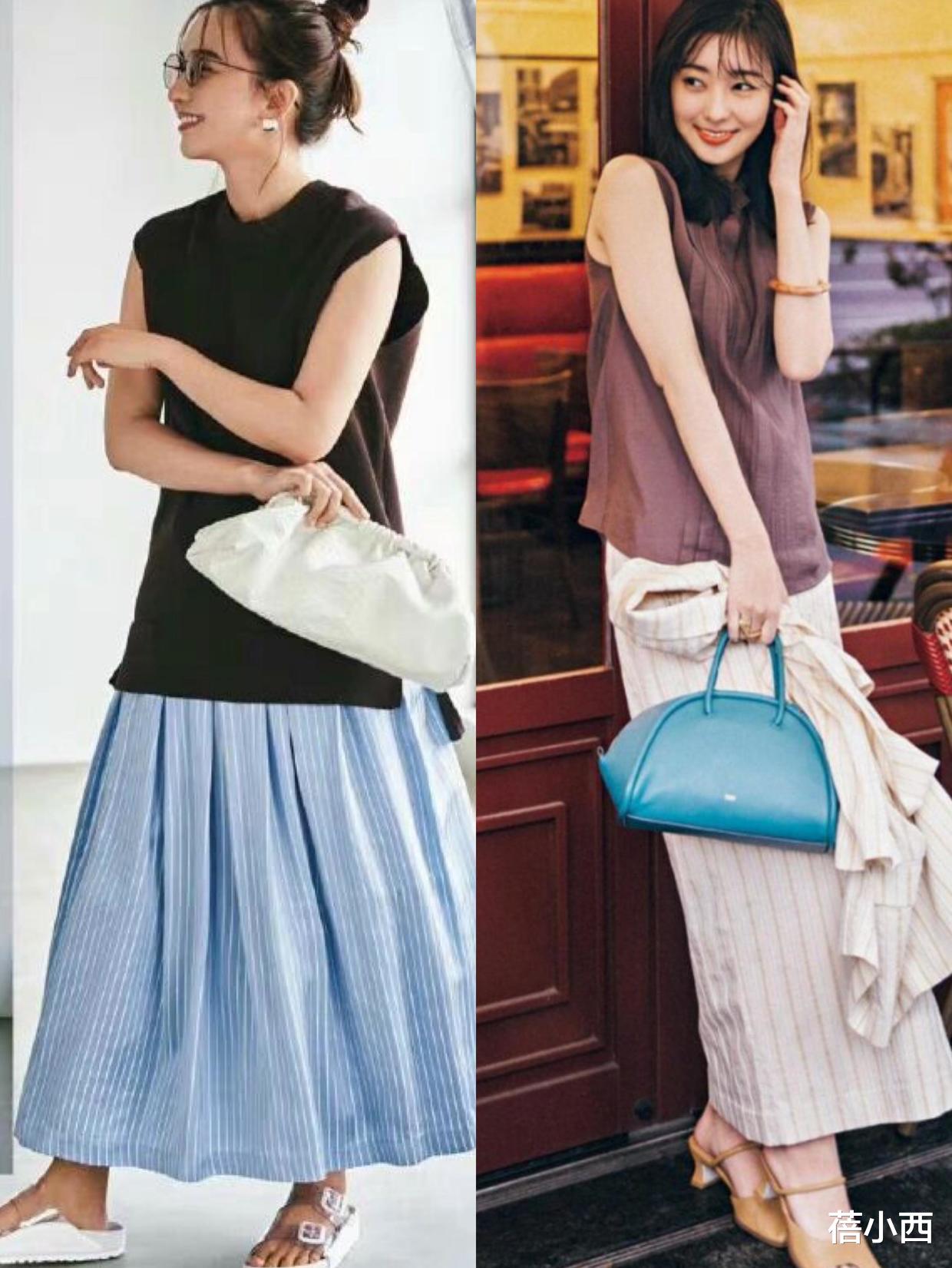 看完日本博主的“半身裙”搭配，发现了优雅温柔的秘诀，值得学