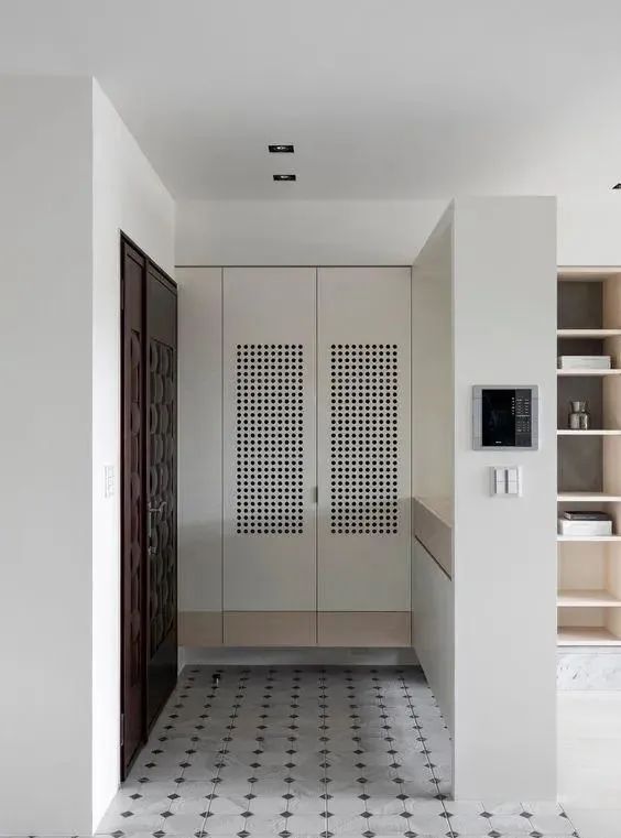 常见的5种入户隔断,组合样式各有不同,颜值收纳个个都没得说!