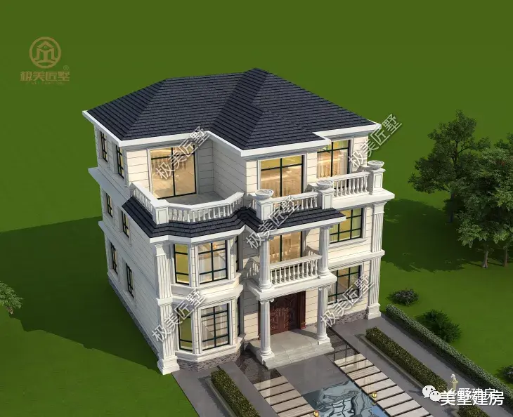 三层欧式风别墅,造型豪华大气,喜欢不要错过